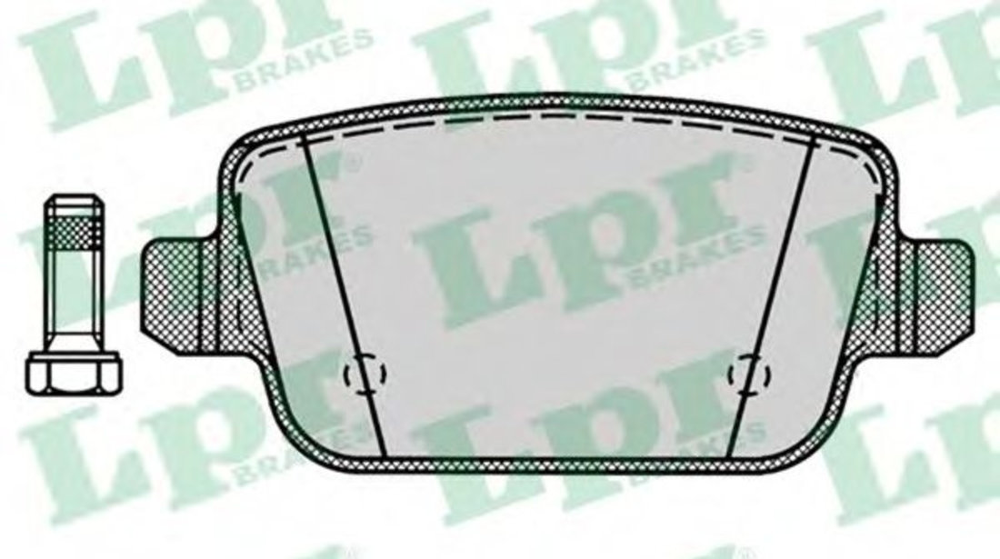 Set placute frana,frana disc FORD FOCUS II (DA) (2004 - 2012) LPR 05P1272 piesa NOUA