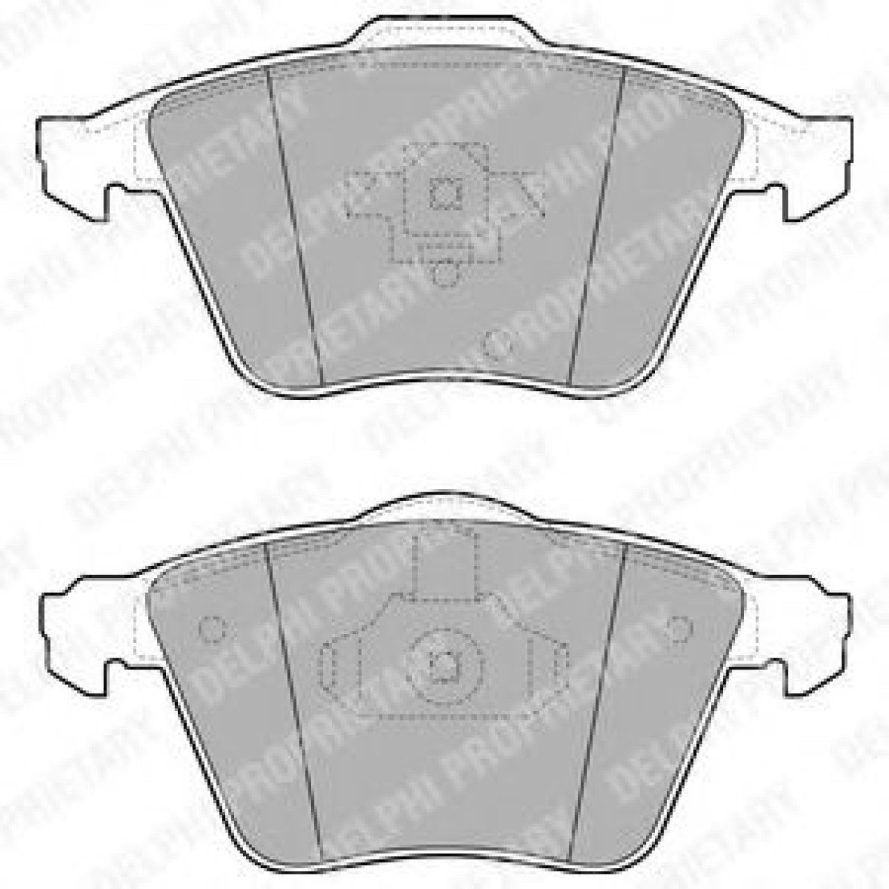 Set placute frana,frana disc FORD FOCUS II (DA) (2004 - 2012) DELPHI LP1943 piesa NOUA