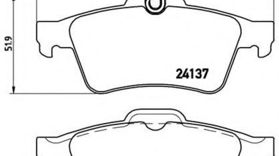 Set placute frana,frana disc FORD FOCUS II Limuzina (DA) (2005 - 2016) BREMBO P 59 042 piesa NOUA