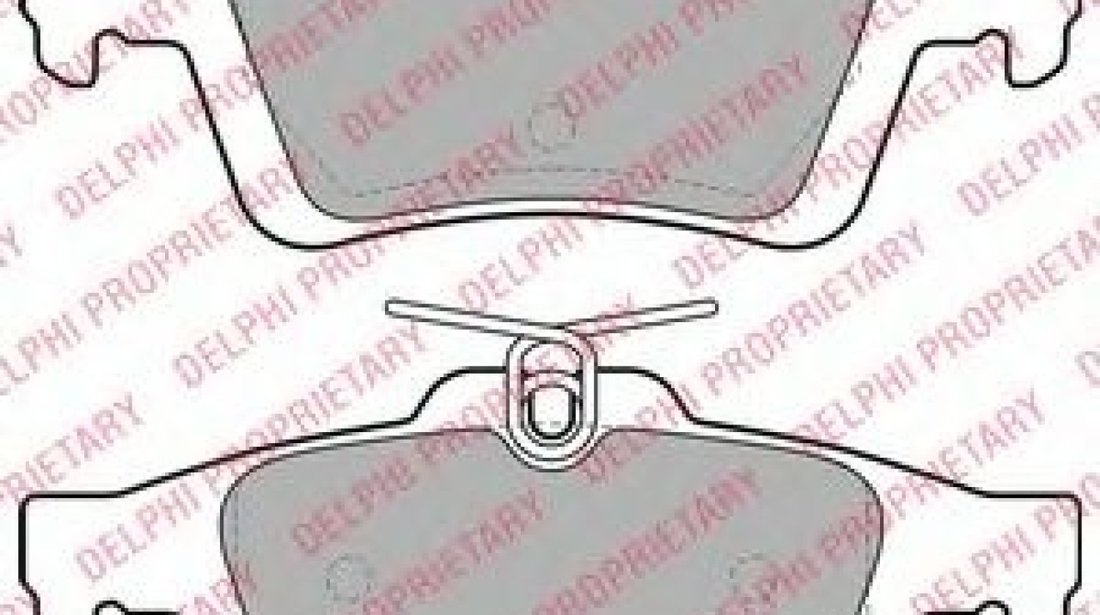 Set placute frana,frana disc FORD FOCUS II Cabriolet (2006 - 2016) DELPHI LP1958 piesa NOUA