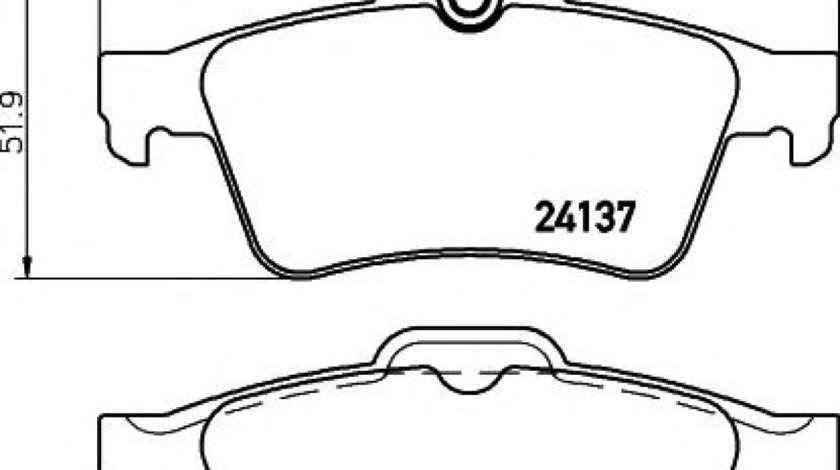 Set placute frana,frana disc FORD FOCUS II Limuzina (DA) (2005 - 2016) TEXTAR 2413701 piesa NOUA