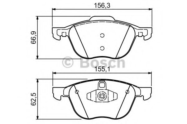 Set placute frana,frana disc FORD FOCUS III (2010 - 2016) BOSCH 0 986 424 794 piesa NOUA