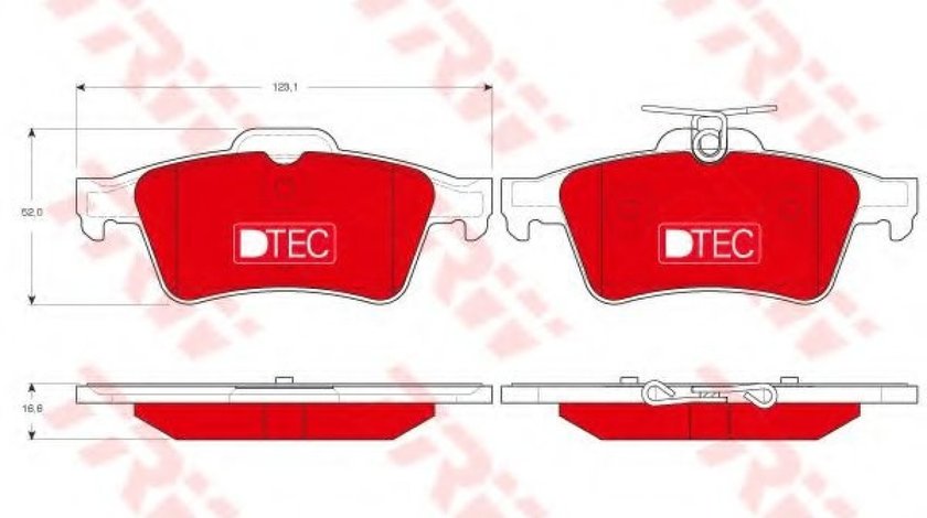 Set placute frana,frana disc FORD FOCUS III Turnier (2010 - 2016) TRW GDB1621DTE piesa NOUA