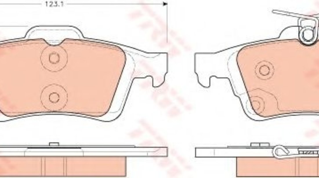 Set placute frana,frana disc FORD FOCUS III Limuzina (2010 - 2016) TRW GDB1938 piesa NOUA