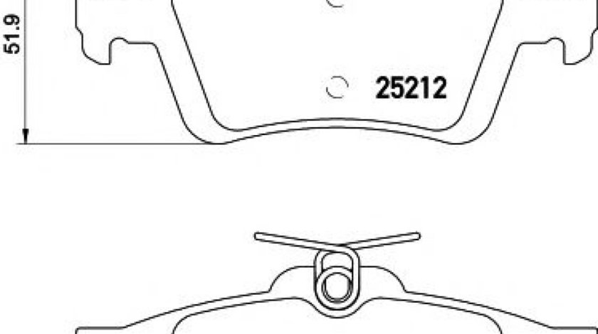 Set placute frana,frana disc FORD FOCUS III Turnier (2010 - 2016) HELLA PAGID 8DB 355 015-761 piesa NOUA