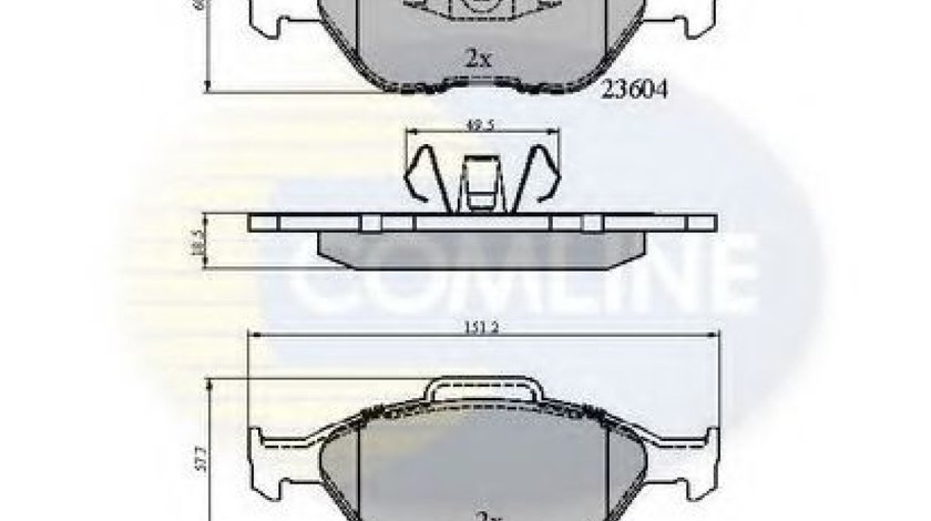 Set placute frana,frana disc FORD FUSION (JU) (2002 - 2012) COMLINE CBP0891 piesa NOUA