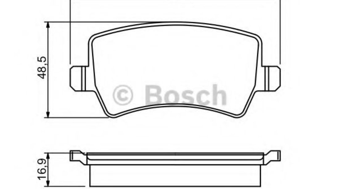 Set placute frana,frana disc FORD GALAXY (WA6) (2006 - 2015) BOSCH 0 986 494 248 piesa NOUA