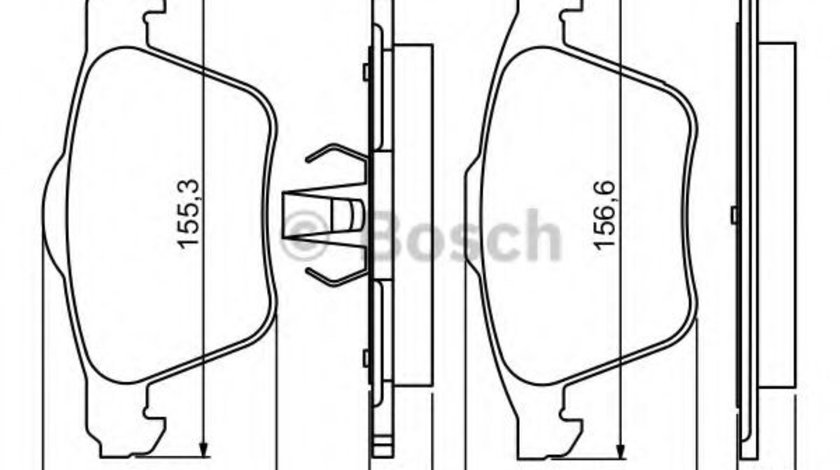 Set placute frana,frana disc FORD GALAXY (WA6) (2006 - 2015) BOSCH 0 986 494 245 piesa NOUA