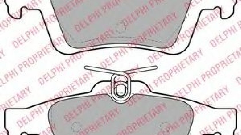 Set placute frana,frana disc FORD GRAND C-MAX (DXA) (2010 - 2016) DELPHI LP1958 piesa NOUA