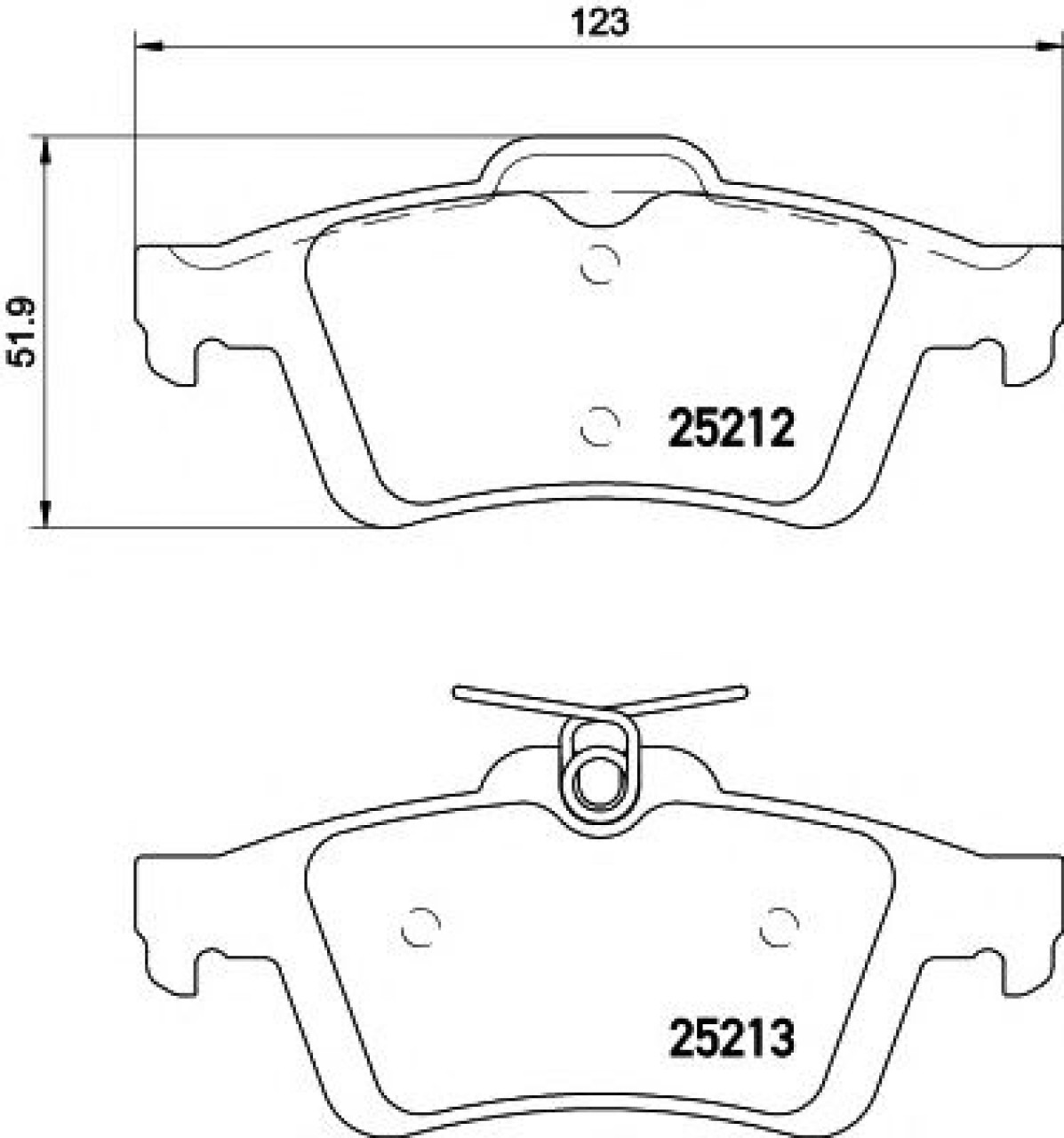 Set placute frana,frana disc FORD GRAND C-MAX Van (2010 - 2016) TEXTAR 2521201 piesa NOUA