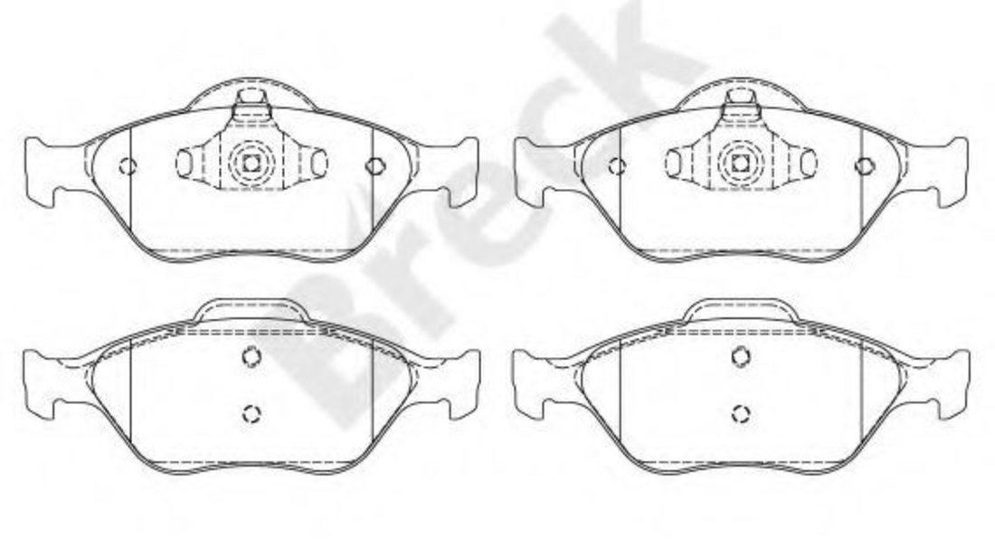 Set placute frana,frana disc FORD KA (RB) (1996 - 2008) Break 23202 00 702 00 piesa NOUA