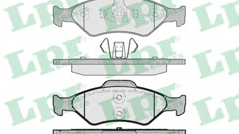 Set placute frana,frana disc FORD KA (RB) (1996 - 2008) LPR 05P795 piesa NOUA