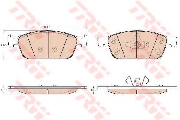 Set placute frana,frana disc FORD KUGA II (DM2) (2012 - 2016) TRW GDB2009 piesa NOUA