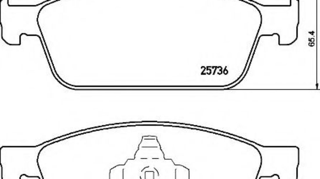 Set placute frana,frana disc FORD KUGA II (DM2) (2012 - 2016) BREMBO P 24 157 piesa NOUA