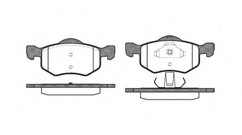 Set placute frana,frana disc FORD MAVERICK (2001 - 2016) REMSA 0802.00 piesa NOUA