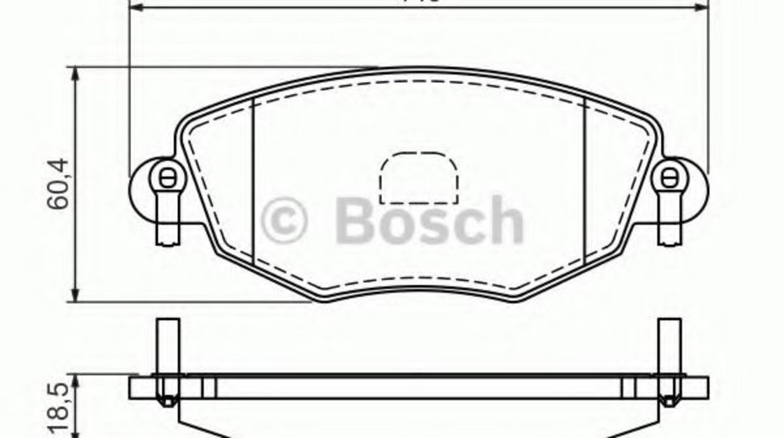 Set placute frana,frana disc FORD MONDEO III Combi (BWY) (2000 - 2007) BOSCH 0 986 494 026 piesa NOUA