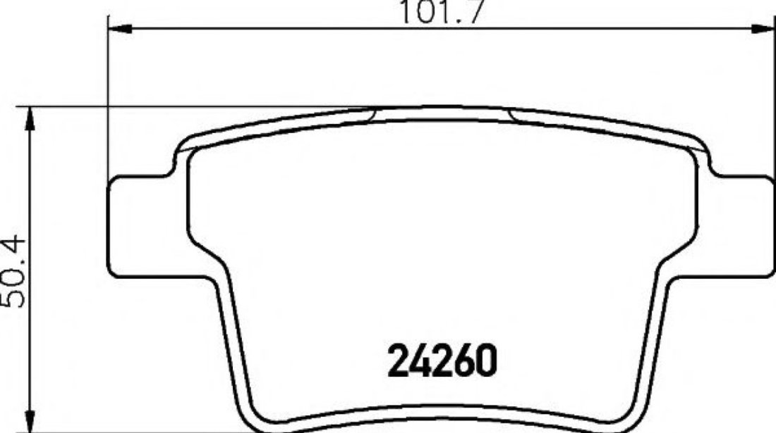 Set placute frana,frana disc FORD MONDEO III Combi (BWY) (2000 - 2007) TEXTAR 2426001 piesa NOUA