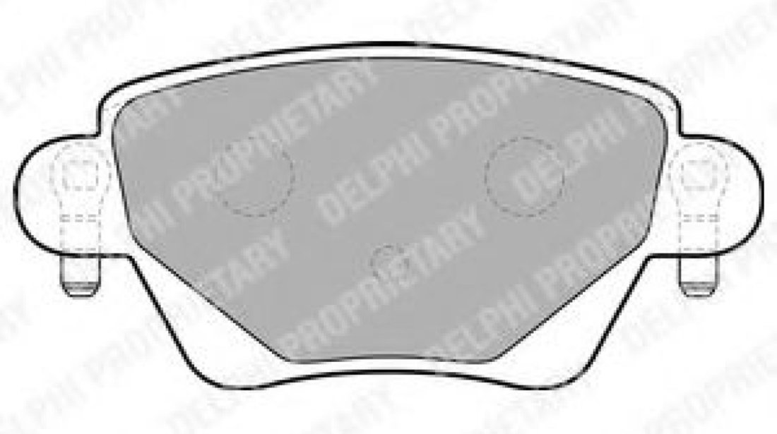 Set placute frana,frana disc FORD MONDEO III Combi (BWY) (2000 - 2007) DELPHI LP1682 piesa NOUA