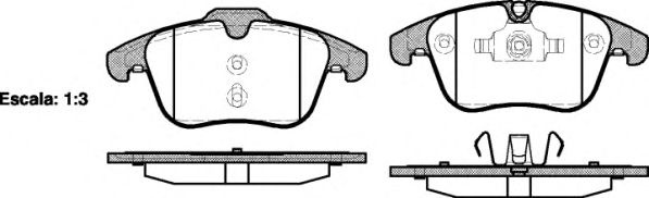 Set placute frana,frana disc FORD MONDEO IV (BA7) (2007 - 2016) REMSA 1219.00 piesa NOUA