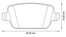 Set placute frana,frana disc FORD MONDEO IV Turnie...