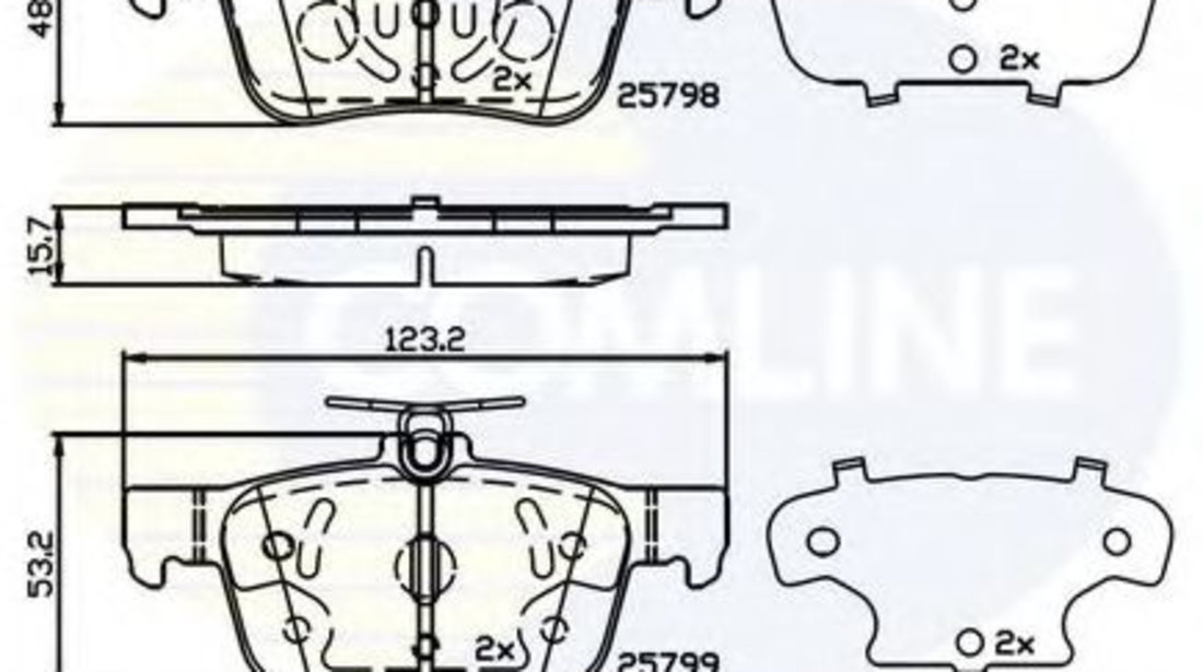 Set placute frana,frana disc FORD MONDEO V Turnier (2014 - 2016) COMLINE CBP02243 piesa NOUA