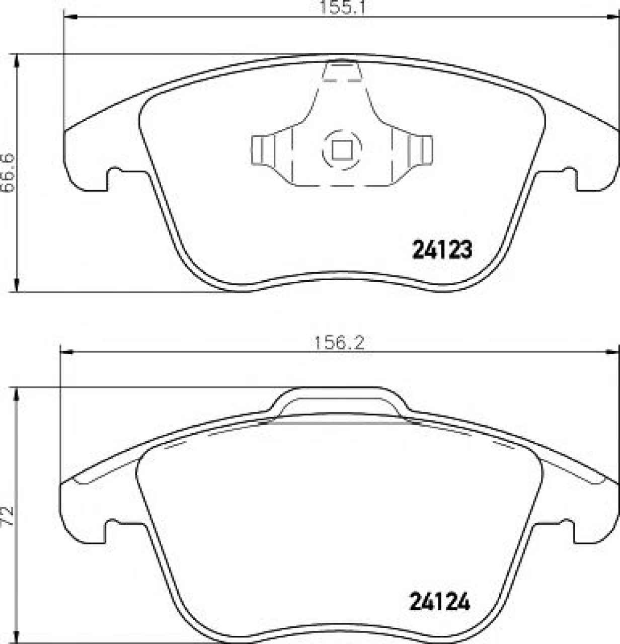 Set placute frana,frana disc FORD S-MAX (WA6) (2006 - 2016) TEXTAR 2412301 piesa NOUA