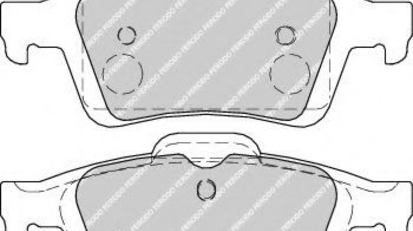 Set placute frana,frana disc FORD TOURNEO CONNECT / GRAND TOURNEO CONNECT combi (2013 - 2016) FERODO FDB1931 piesa NOUA