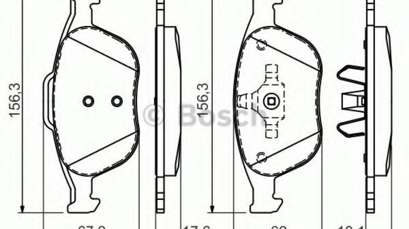 Set placute frana,frana disc FORD TOURNEO CONNECT (2002 - 2016) BOSCH 0 986 424 701 piesa NOUA