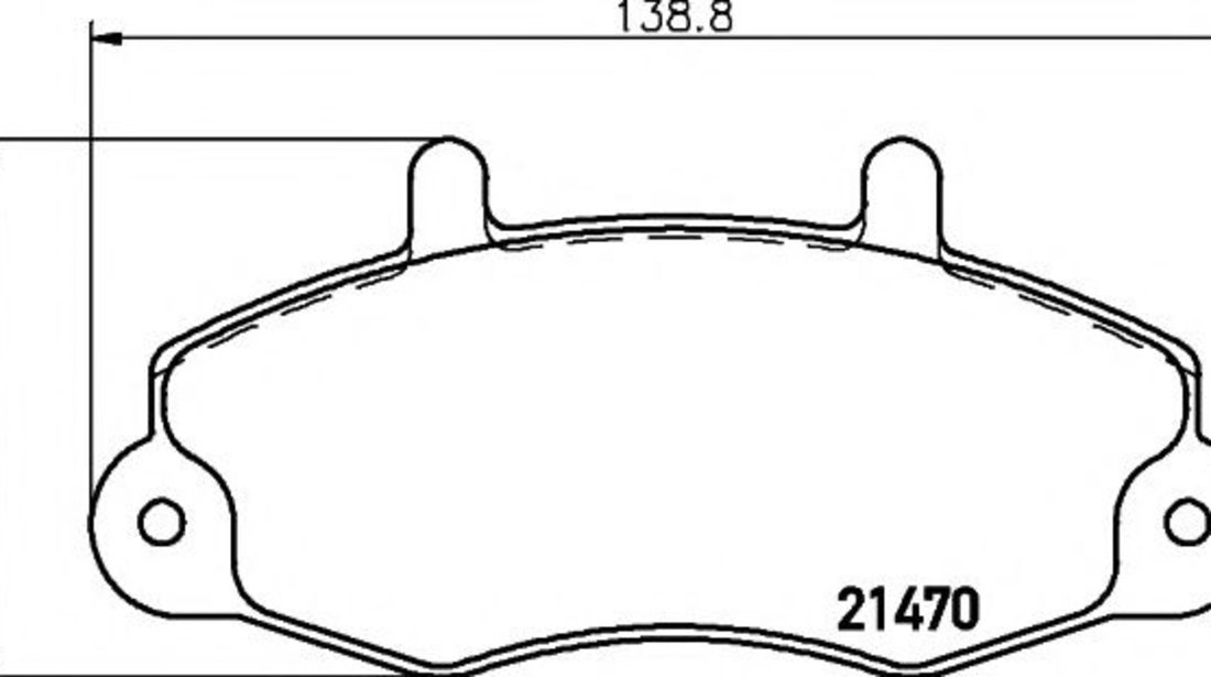 Set placute frana,frana disc FORD TRANSIT bus (E) (1994 - 2000) TEXTAR 2147002 piesa NOUA