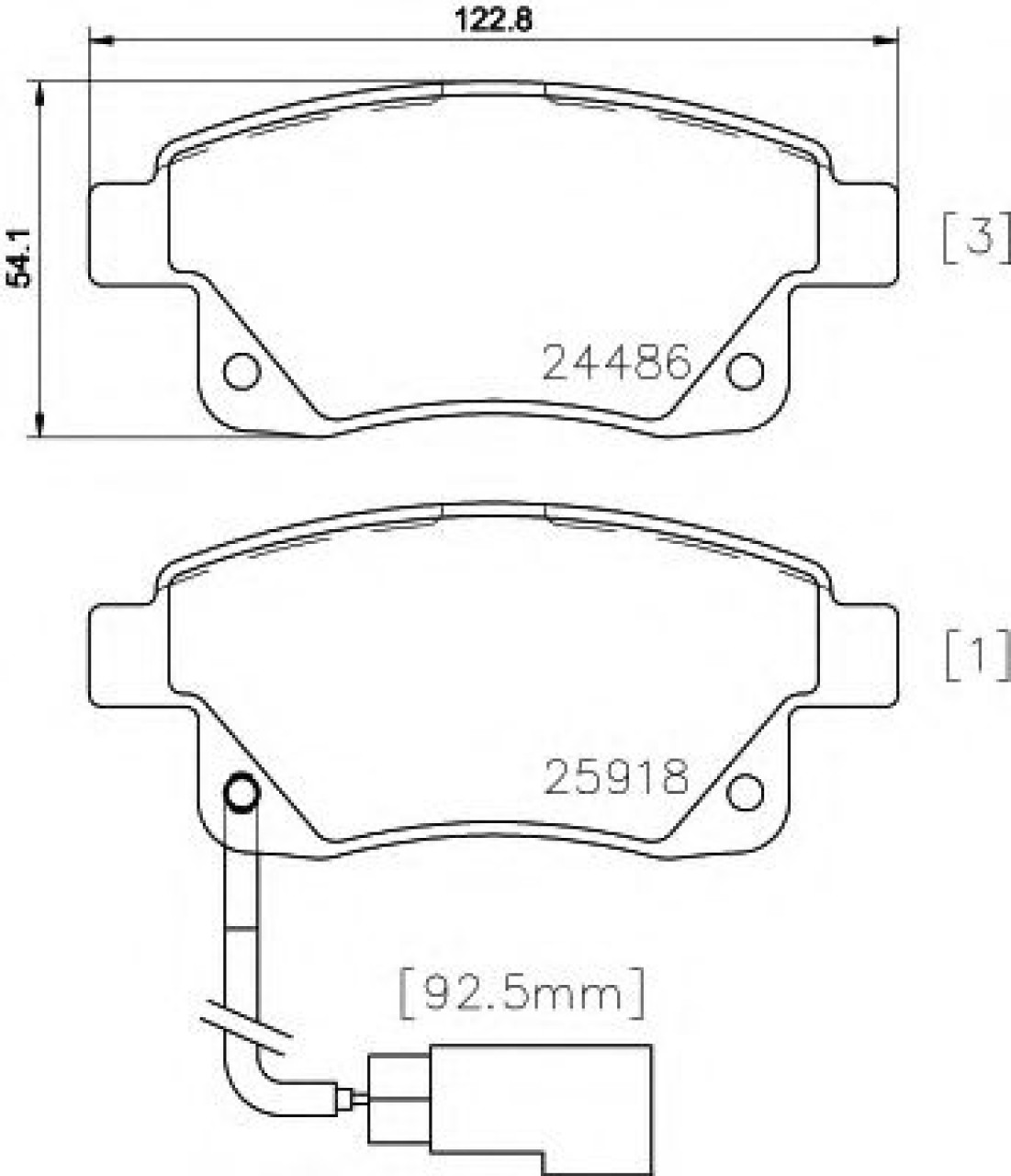 Set placute frana,frana disc FORD TRANSIT bus (2006 - 2014) TEXTAR 2448601 piesa NOUA