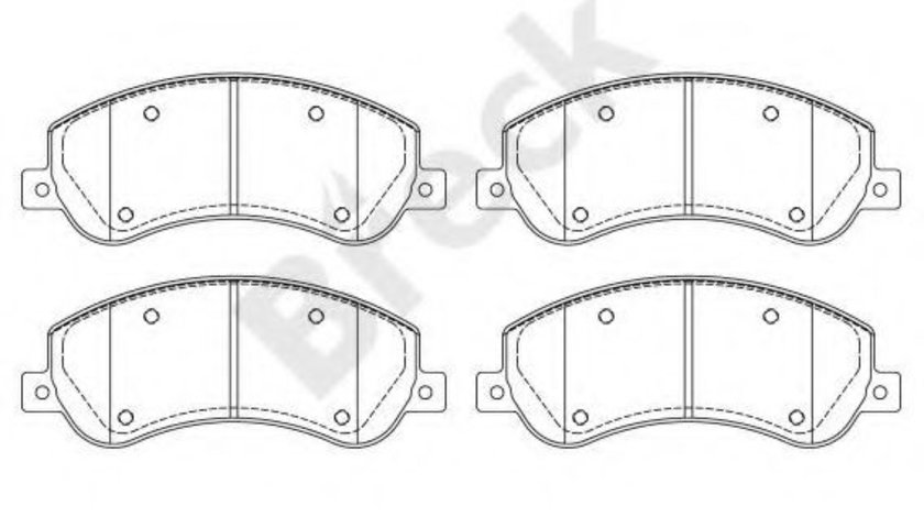 Set placute frana,frana disc FORD TRANSIT bus (2006 - 2014) Break 24484 00 703 10 piesa NOUA