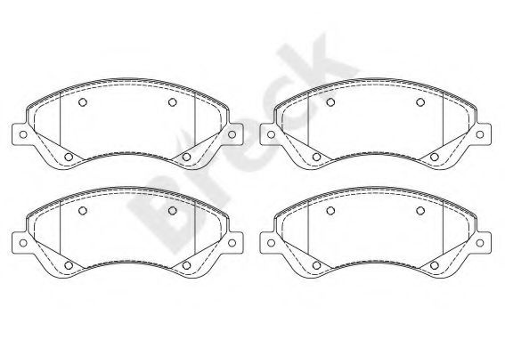 Set placute frana,frana disc FORD TRANSIT bus (2006 - 2014) Break 24485 00 703 10 piesa NOUA