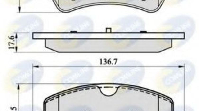 Set placute frana,frana disc FORD TRANSIT bus (2013 - 2016) COMLINE CBP02143 piesa NOUA