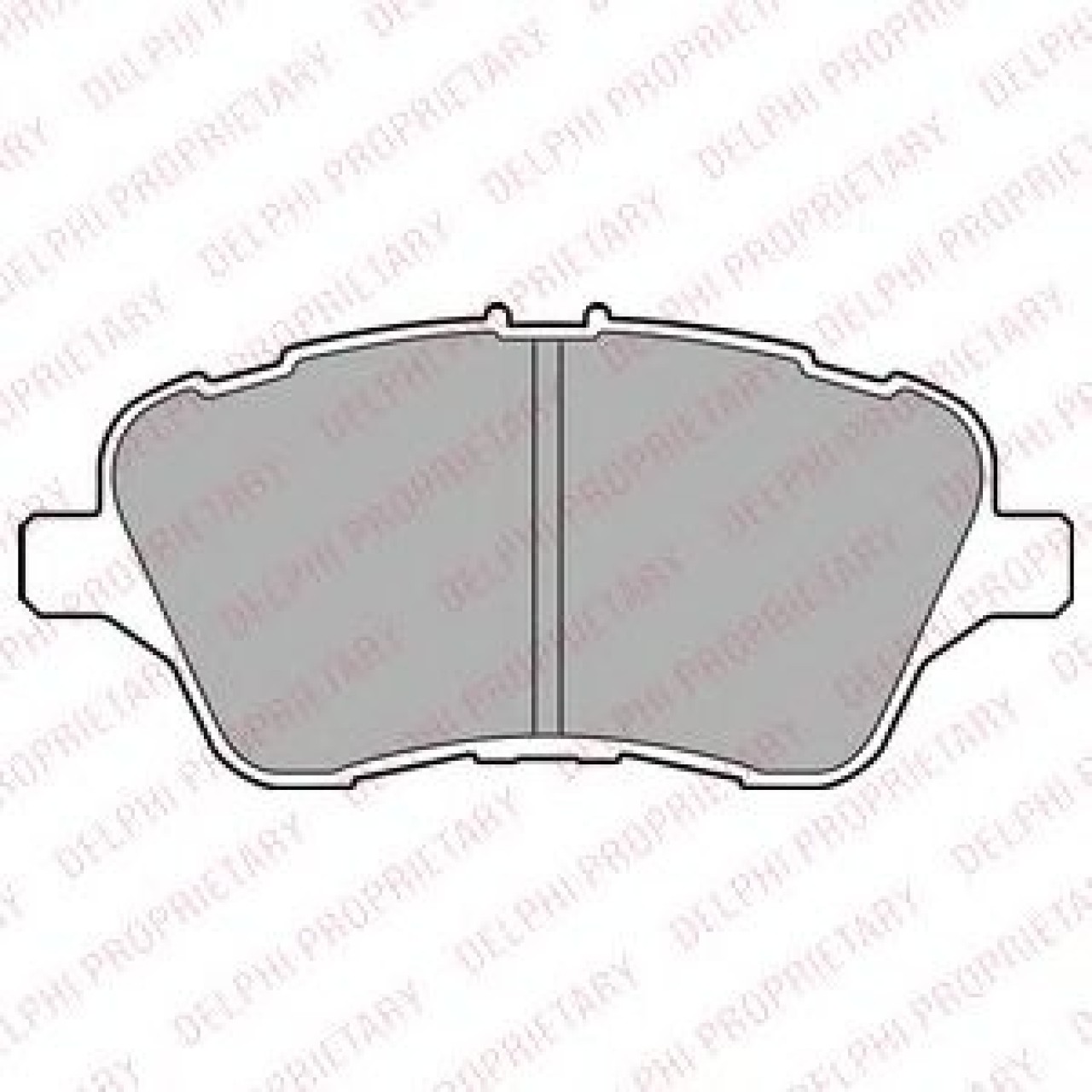 Set placute frana,frana disc FORD TRANSIT COURIER combi (2014 - 2016) DELPHI LP2474 piesa NOUA