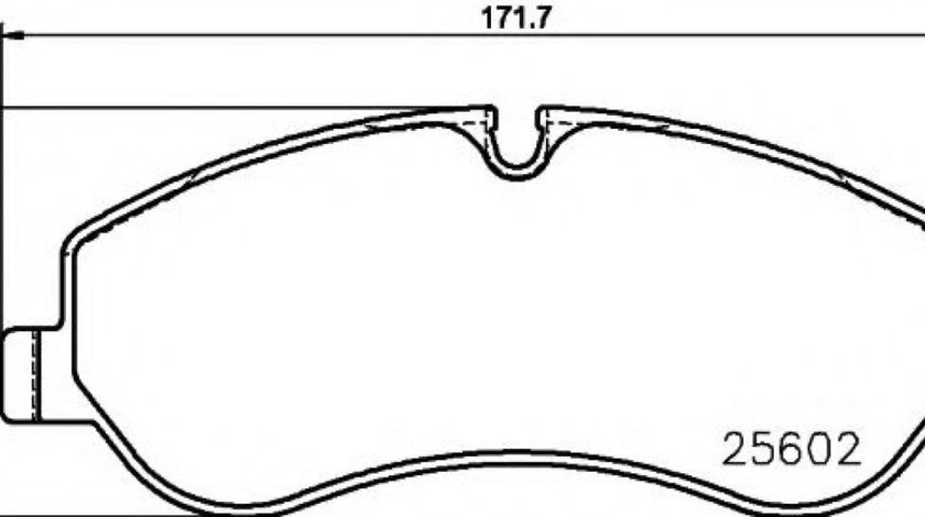 Set placute frana,frana disc FORD TRANSIT CUSTOM bus (2012 - 2016) TEXTAR 2560201 piesa NOUA