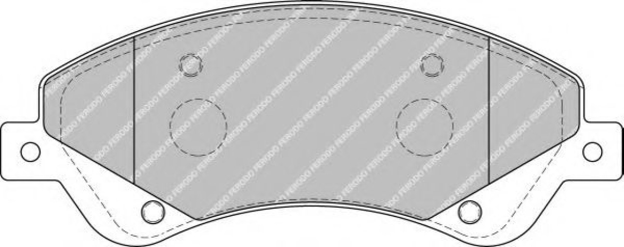 Set placute frana,frana disc FORD TRANSIT platou / sasiu (2006 - 2014) FERODO FVR1929 piesa NOUA