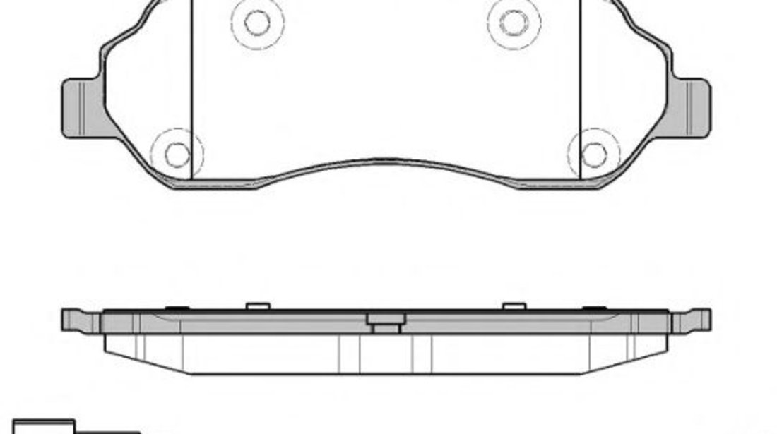 Set placute frana,frana disc FORD TRANSIT platou / sasiu (2013 - 2016) REMSA 1602.02 piesa NOUA