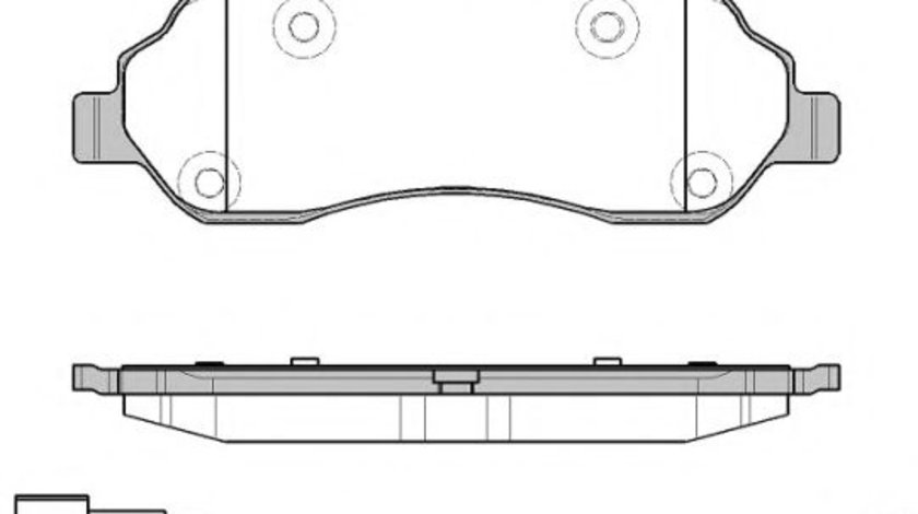 Set placute frana,frana disc FORD TRANSIT platou / sasiu (2013 - 2016) REMSA 1602.02 piesa NOUA