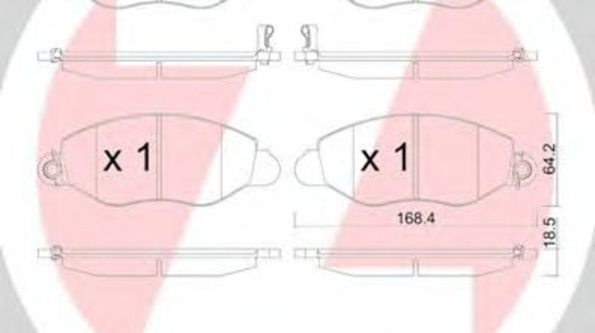 Set placute frana,frana disc FORD TRANSIT platou / sasiu (FM, FN) (2000 - 2006) ZIMMERMANN 23577.185.1 piesa NOUA