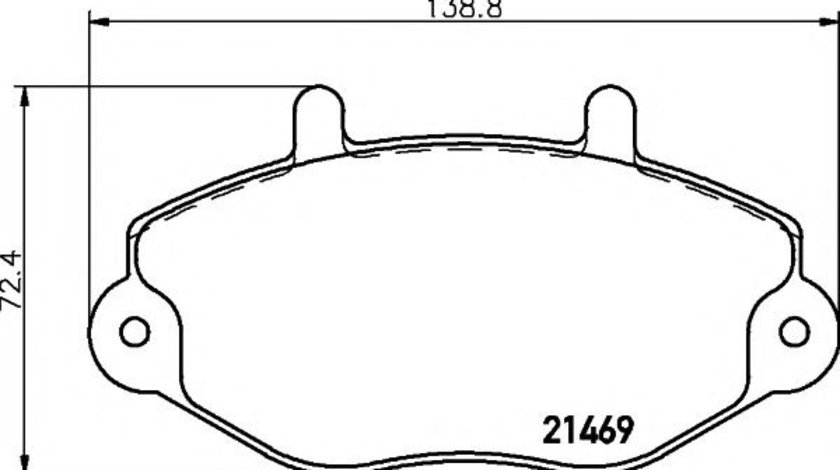 Set placute frana,frana disc FORD TRANSIT caroserie (E) (1994 - 2000) TEXTAR 2146901 piesa NOUA