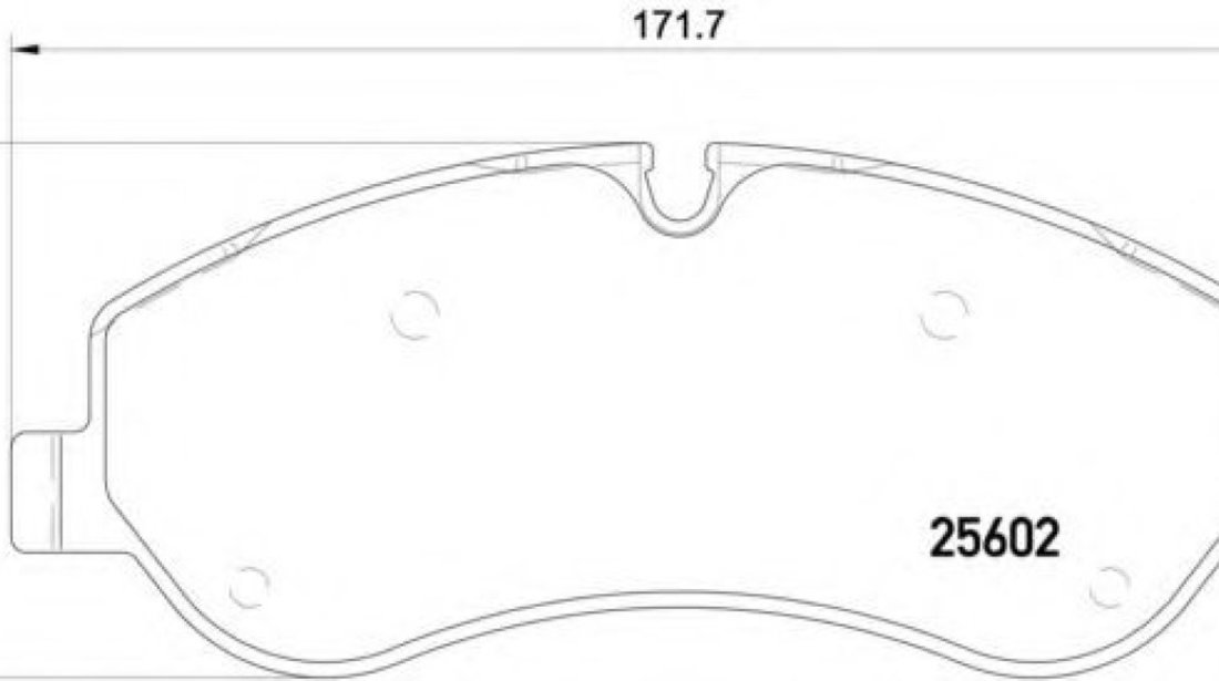 Set placute frana,frana disc FORD TRANSIT caroserie (2013 - 2016) BREMBO P 24 152 piesa NOUA