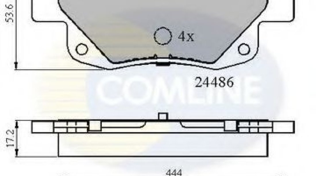 Set placute frana,frana disc FORD TRANSIT caroserie (2006 - 2014) COMLINE CBP21554 piesa NOUA