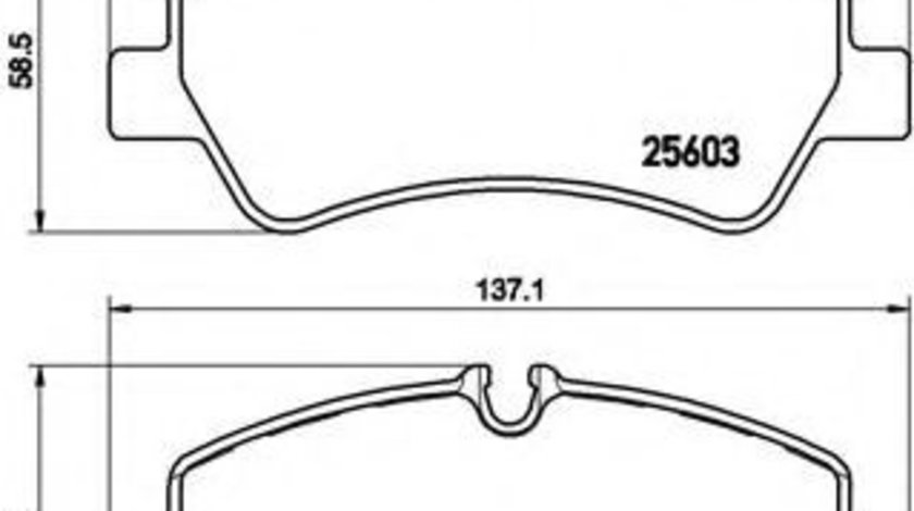 Set placute frana,frana disc FORD TRANSIT caroserie (2013 - 2016) BREMBO P 24 160 piesa NOUA