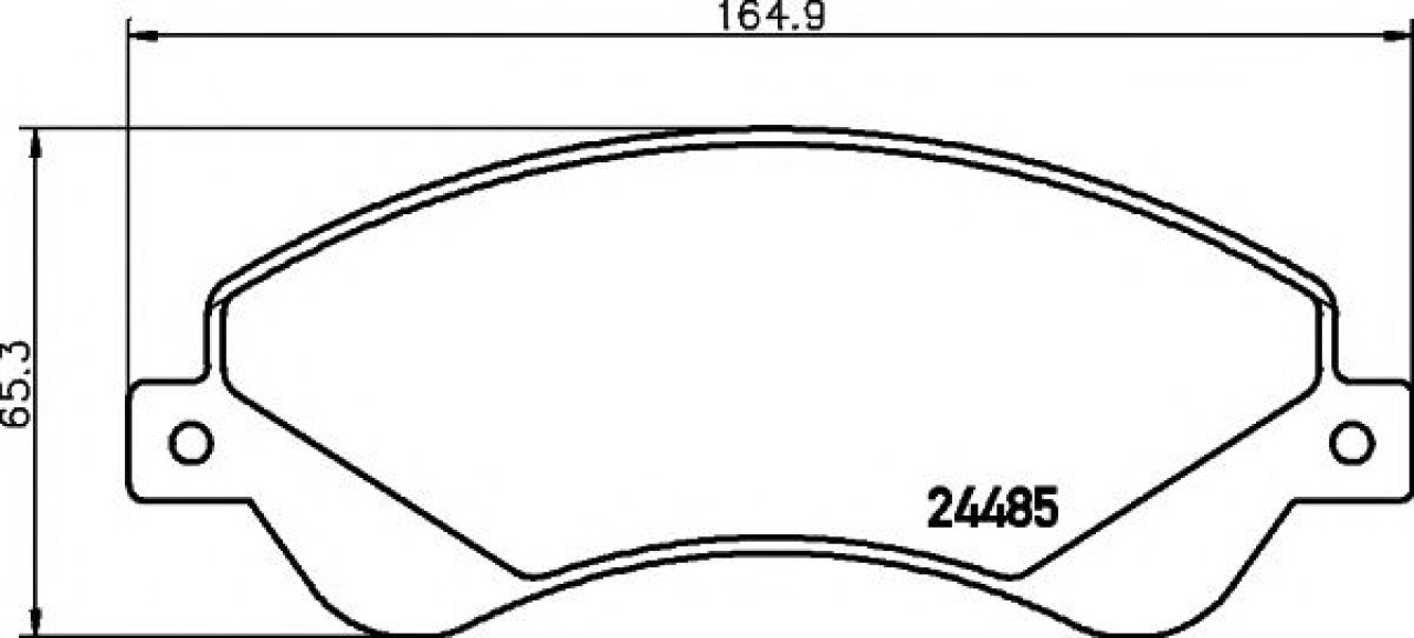 Set placute frana,frana disc FORD TRANSIT caroserie (2006 - 2014) TEXTAR 2448501 piesa NOUA