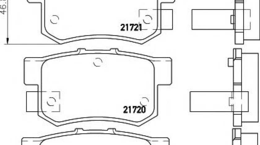 Set placute frana,frana disc HONDA ACCORD VI Coupe (CG) (1997 - 2003) TEXTAR 2171901 piesa NOUA