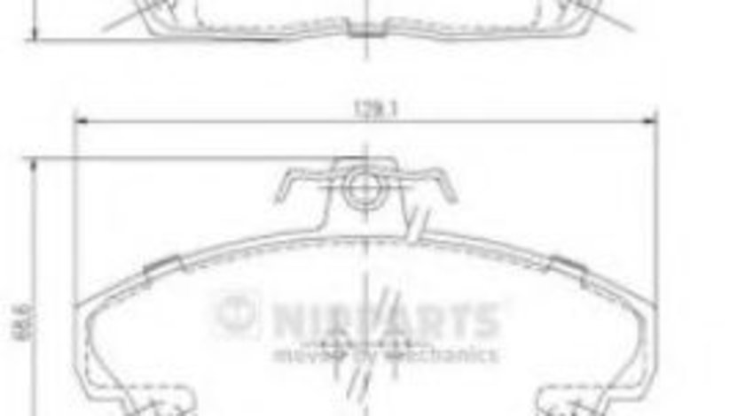 Set placute frana,frana disc HONDA ACCORD VI Hatchback (CH) (1999 - 2002) NIPPARTS J3604031 piesa NOUA