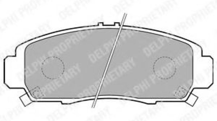 Set placute frana,frana disc HONDA ACCORD VII (CL) (2003 - 2008) DELPHI LP1704 piesa NOUA