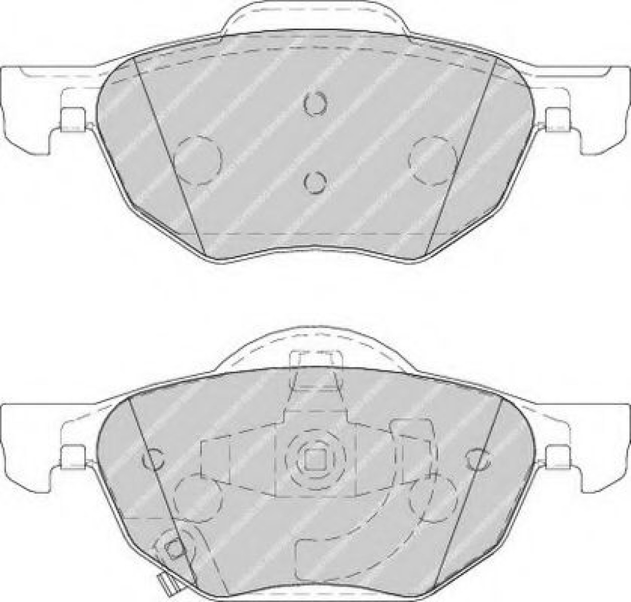 Set placute frana,frana disc HONDA ACCORD VII Tourer (CM) (2003 - 2008) FERODO FDB1704 piesa NOUA