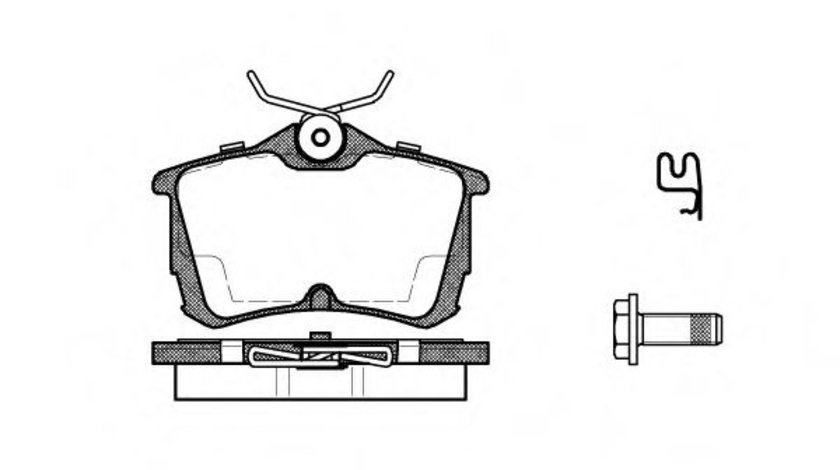 Set placute frana,frana disc HONDA ACCORD VII Tourer (CM) (2003 - 2008) REMSA 0695.02 piesa NOUA