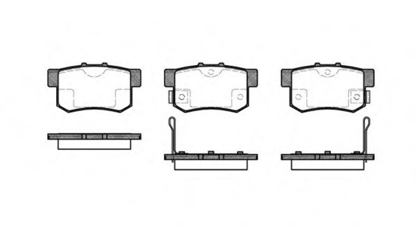 Set placute frana,frana disc HONDA ACCORD VIII (CU) (2008 - 2016) REMSA 0325.02 piesa NOUA